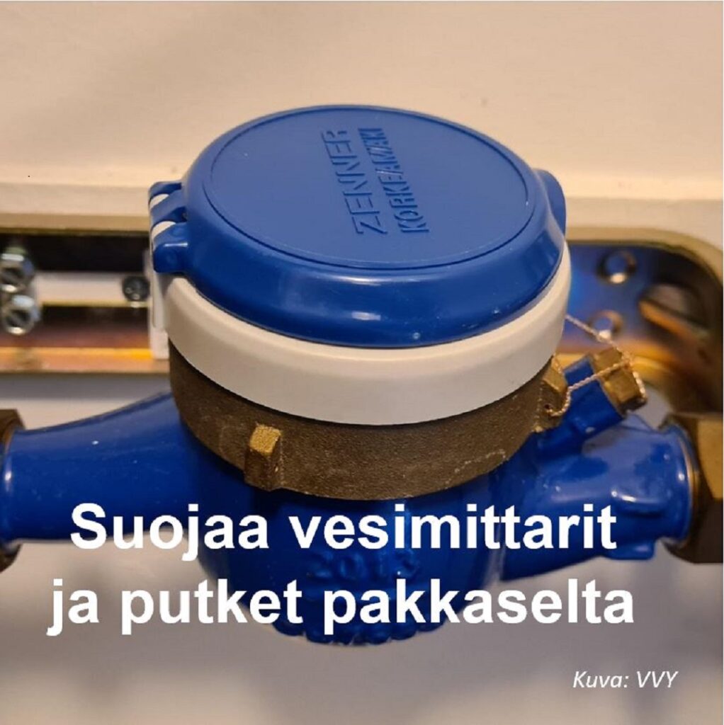 Vesimittarien suojaus pakkasella