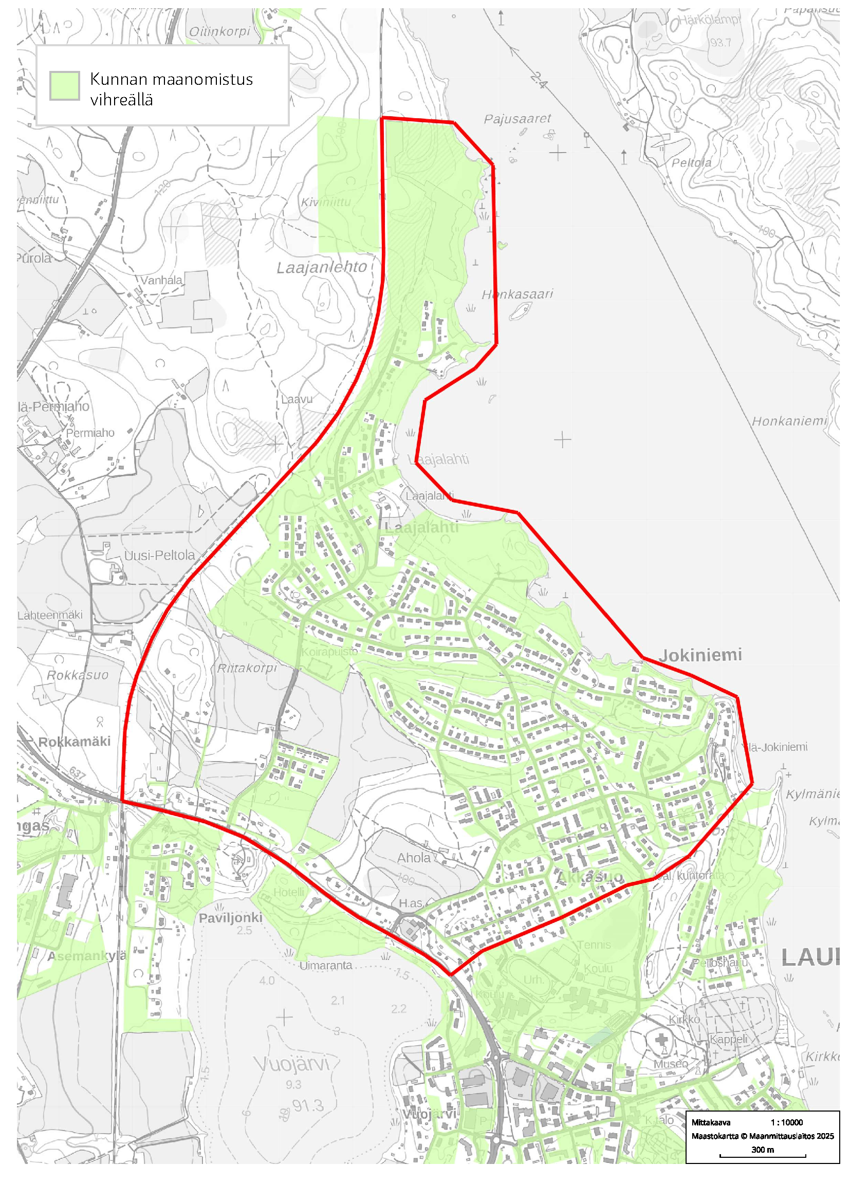 Jokiniemi-Laajalahti, kirkonkylä