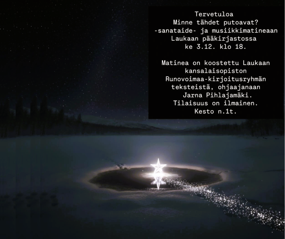 Sanataideryhmä esiintyy pääkirjastossa.