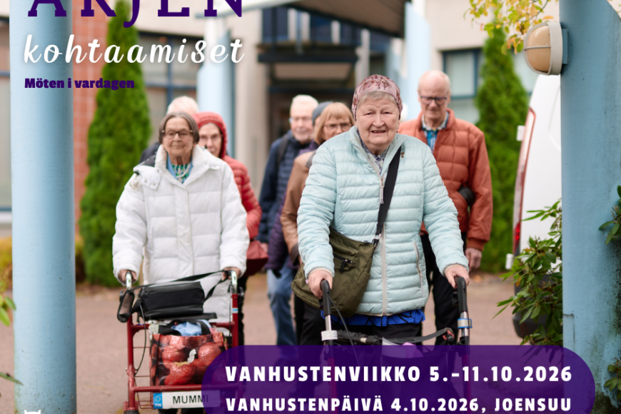 Vanhustenviikon teemana Arjen kohtaamiset